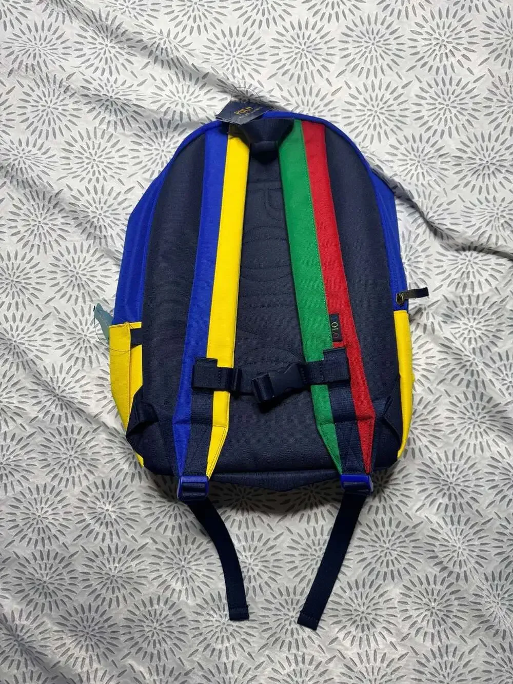 Polo Ralph Lauren Colorblock Backpack with Laptop Sleeve Multi
